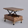Hanah Home Nino - Mesa de Café Ajustable en Pino
